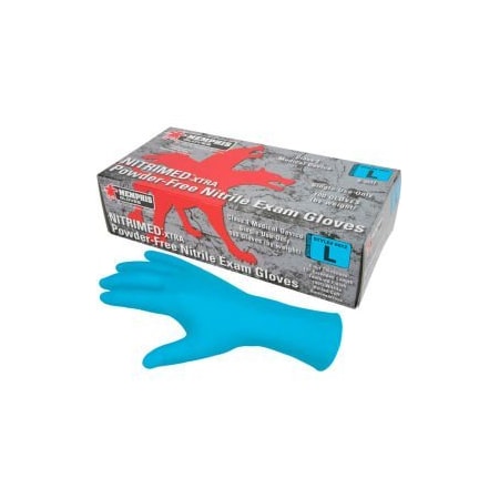Mcr Safety NitriMed, Disposable Gloves, 6 mil Palm, Nitrile, Powder-Free, S, Blue 6012S